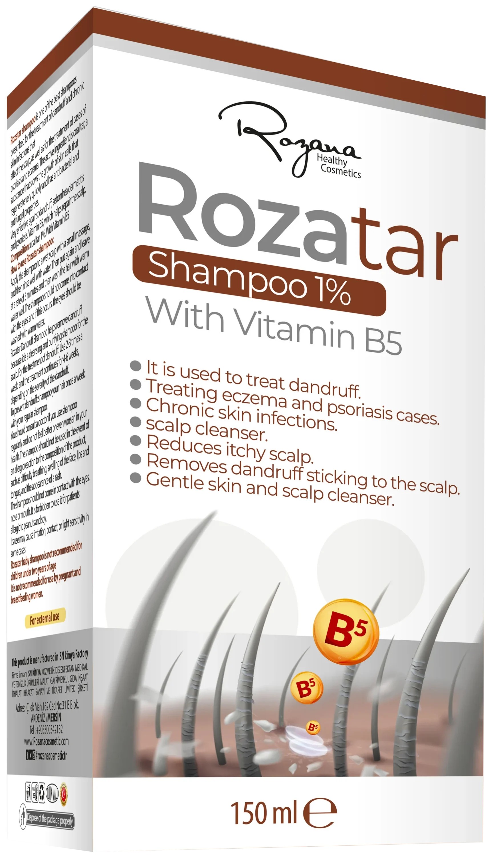 ROZANA ROZA TAR SHMPOO 1%